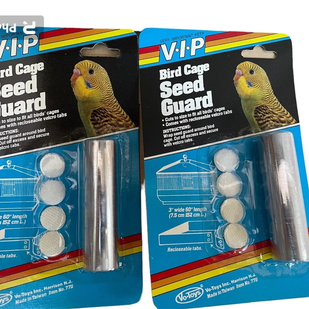 One Case (12) Vo-Toys Bird Seed Guard Cage Protector 3